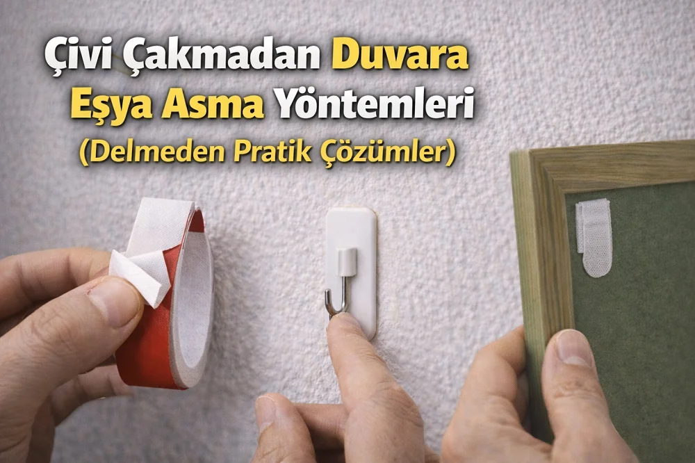 Çivi Çakmadan Duvara Eşya Asma Yöntemleri